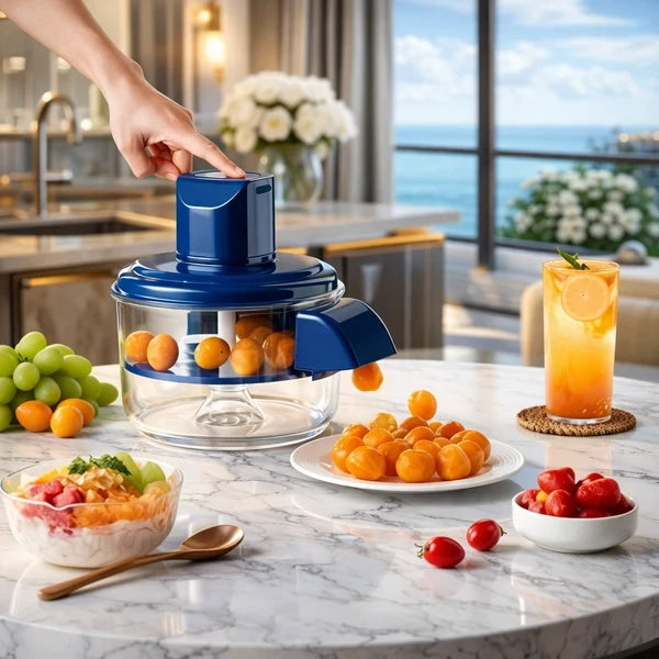 Rechargeable Vegetable & Fruit Chopper – Electric Food Cutter with Bowl