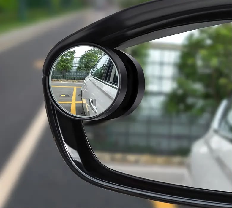 360ยฐ Round Rearview Mirror | Small Blind Spot Side Mirror | Adjustable Wide-Angle Car Mirror