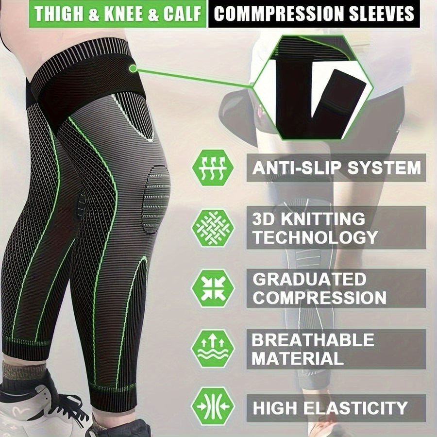 Adjustable Long Compression Knee Pads