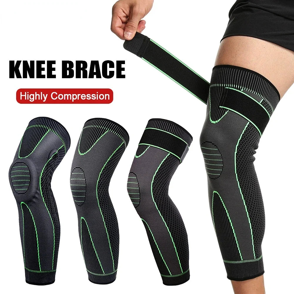 Adjustable Long Compression Knee Pads